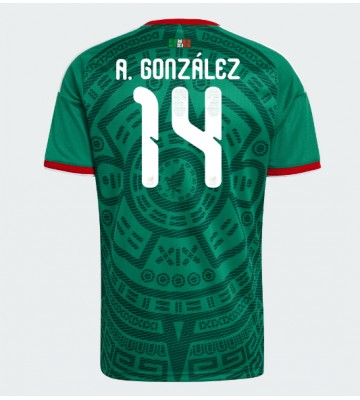 Mexico Armando Gonzalez #14 Hjemmebanetrøje VM 2026 Kortærmet